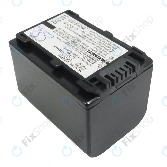 Batterie pour Sony DCR-DVD, HC, SR, HDR-CX, HC, PJ, XR, NEX-VG, 1500mAh, Li-Ion, 7.4V, NP-FV70, HQ