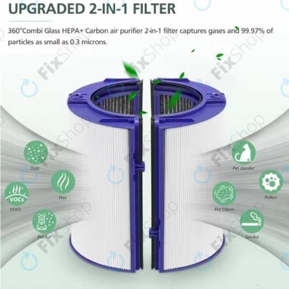 Dyson Purifier-series, Purifier humidifier-series - Filtre HEPA 2-en-1 (Charbon actif)