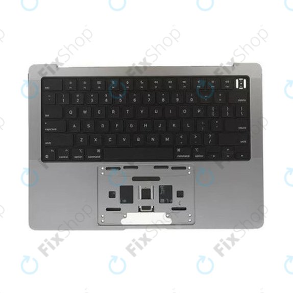 Cadre supérieur clavier pour MacBook Pro 14", A2442 (2021), A2779 (2023), avec clavier US et batterie, Space Gray, 661-32210, Genuine Apple