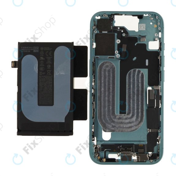 Cadre central avec batterie pour iPhone 16 | Green | ZD076-00683 | Genuine Apple