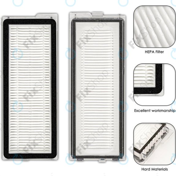 Filtre HEPA, 2 pièces pour Xiaomi Roborock Qrevo Curv, Qrevo Edge, Qrevo MaxV, Qrevo Pro, Qrevo Plus, QV-series