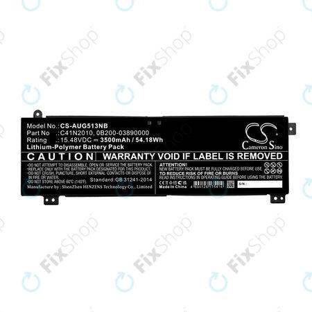 Batterie pour Asus ROG Strix G15, G17, 3500mAh, Li-Pol, 15.48V, C41N2010, HQ