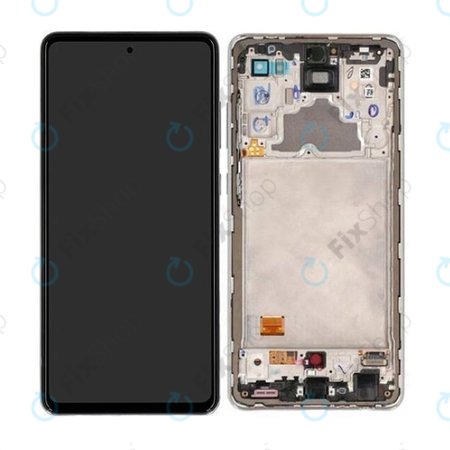 Samsung Galaxy A72 A725F, A726B - Écran LCD + Écran tactile + Cadre (Blanc génial) - GH82-25460D, GH82-25463D, GH82-25624D, GH82-25849D Genuine Service Pack