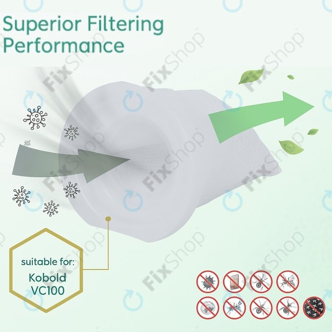 Vorwerk Kobold VC100 - Filtre a poussiere