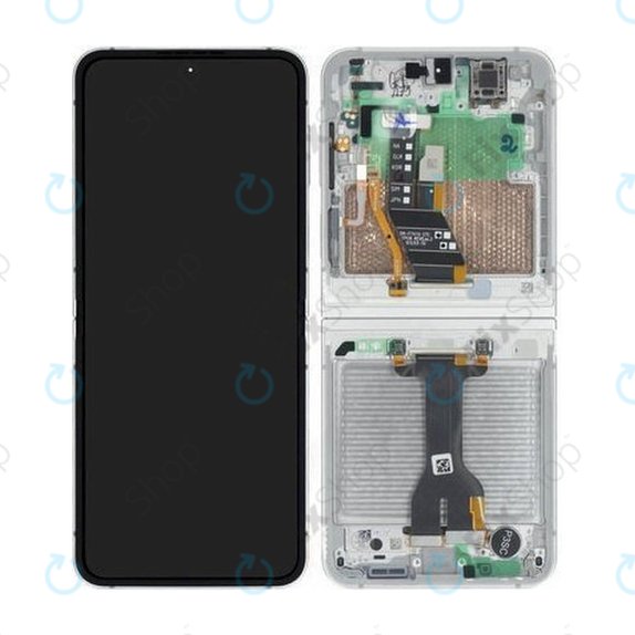 Samsung Galaxy Z Flip 7 FE F761B - Ecran LCD + Ecran Tactile + Cadre (White) - GH82-37734B Genuine Service Pack
