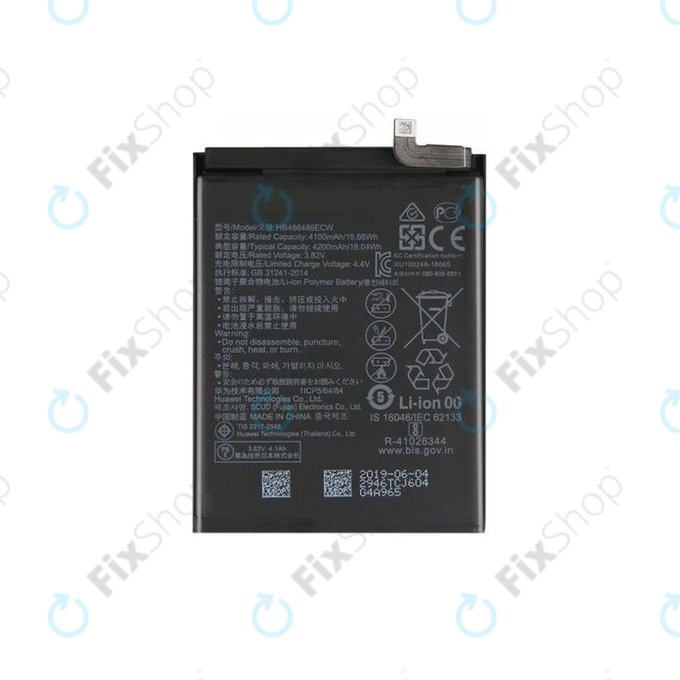 Huawei Mate 20 Pro, P30 Pro - Batterie HB486486ECW 4200mAh