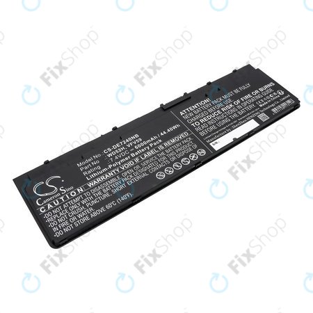 Batterie pour Dell Latitude E7240, 7250, 12, 6000mAh, Li-Pol, 7.4V, VFV59, HQ
