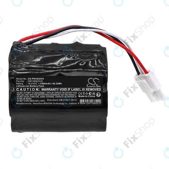 Philips PowerPro Aqua - Batterie INR18650X25 Li-Ion 18.5V 2500mAh HQ