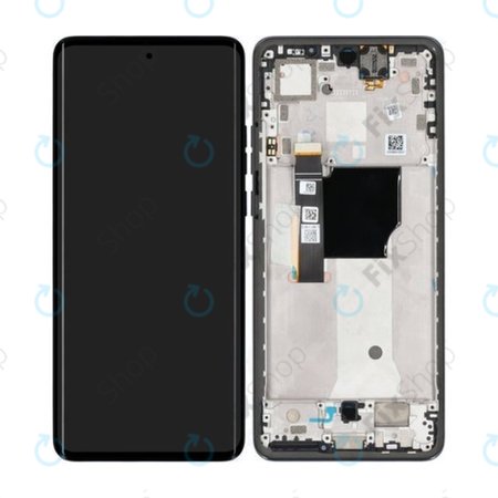 Motorola Edge 40 Neo XT2307 - Écran LCD + Ecran Tactile + Cadre (Black Beauty) - 5D68C23158 Genuine Service Pack