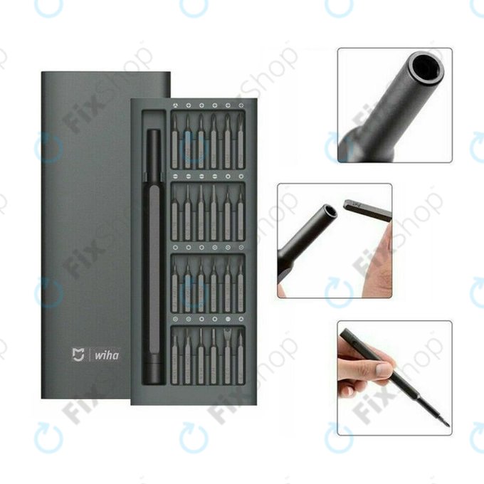 Xiaomi Mijia Wiha - Jeu de tournevis magnétiques de précision polyvalents 25 en 1
