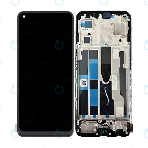 Oppo Reno 7 5G - Écran LCD + Écran tactile + Cadre (Stary Black) OLED