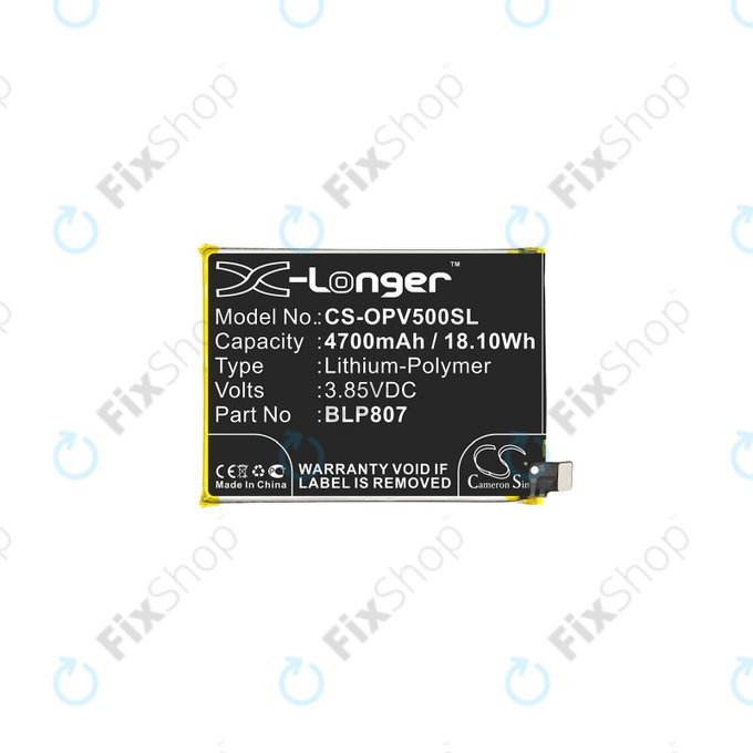 Realme 7, V5 - Batterie BLP807 4700mAh HQ