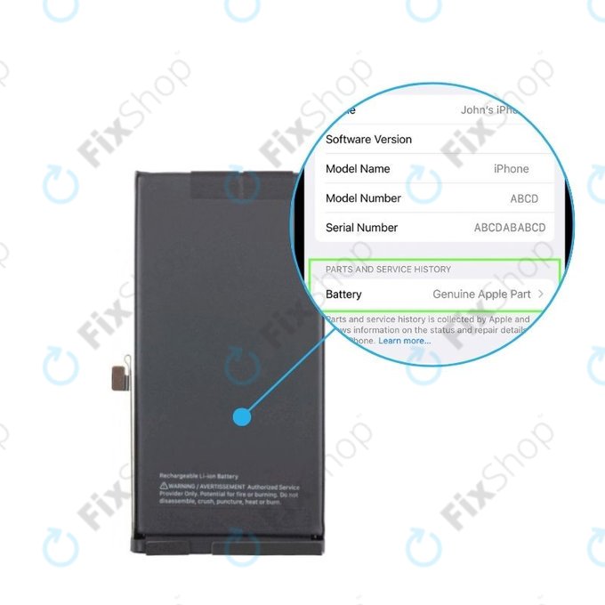 Baterije pour iPhone 14 | 661-30373 | 3279mAh | Genuine Apple