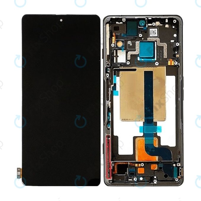 Xiaomi Poco F4 GT 21121210G - Écran LCD + Écran Tactile + Cadre (Noir Furtif) - 5600090L1000 Genuine Service Pack