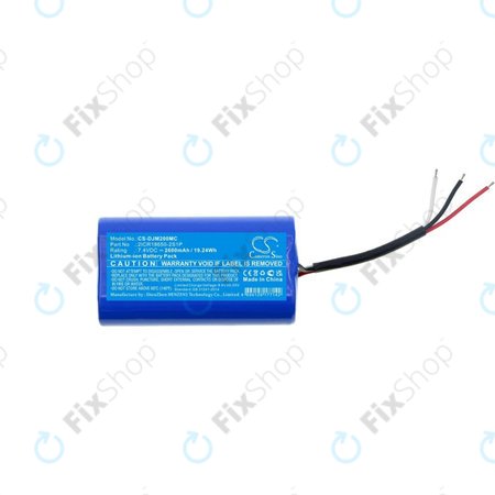 Batterie pour DJI Mobile 3, 4, Osmo Mobile 2, Mobile 3, Mobile 4, 2600mAh, Li-Ion, 7.4V, 2ICR18650-2S1P, HQ