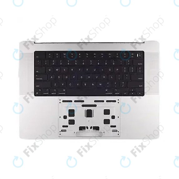 Cadre supérieur clavier pour MacBook Pro 16", A3403 (2024), avec clavier US et batterie, Silver, 661-42824, Genuine Apple