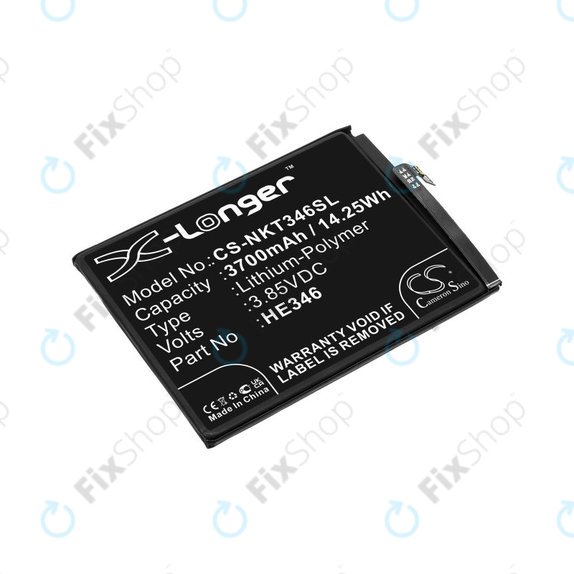 Batterie pour Nokia 7 Plus, 3700mAh, Li-Pol, 3.85 V, HE346, HQ