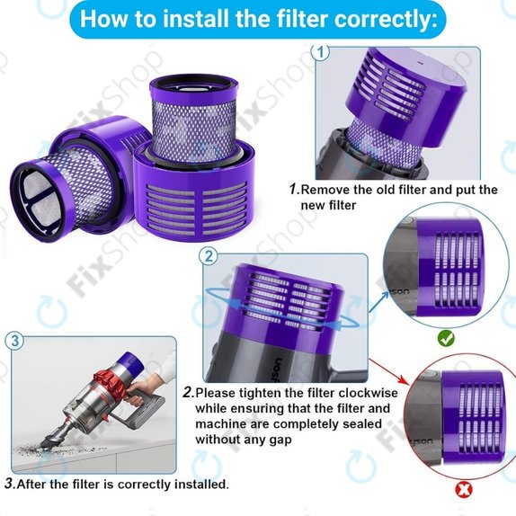 Dyson V10 - Filtre a poussiere