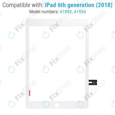 Apple iPad (6e génération 2018) - Écran tactile (Blanc)