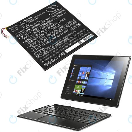 Batterie pour Lenovo Miix 300, Miix 310, 6900mAh, Li-Pol, 3.7V, LENM1029CWP, HQ