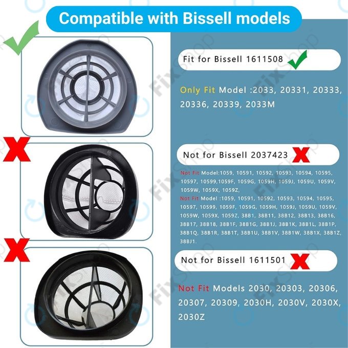 Bissell Poids plume - Filtre 2033
