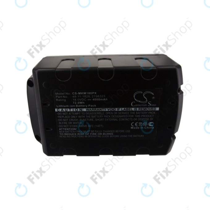 Milwaukee série 2600, série 2700, AG-125, C18, HD18, M12, M18 - Batterie YTB313 Li-Ion 18V 4000mAh HQ