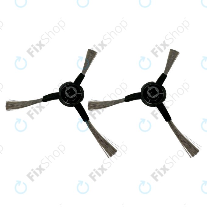 Brosse latérale, 2 pcs, Noir pour Xiaomi Dreame S10, S10 Pro, Dreame Bot L10 Ultra, L10s Pro Ultra, Mi Robot Vacuum X10+