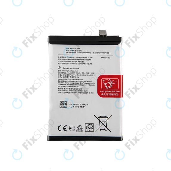 OnePlus Nord N100 BE2013 BE2015 - Batterie BLP813 5000mAh - 1031100034 Genuine Service Pack