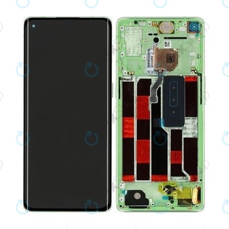 Oppo Reno 4 Pro - Écran LCD + Écran Tactile + Cadre (Paillettes Vertes) - 4905501 Genuine Service Pack