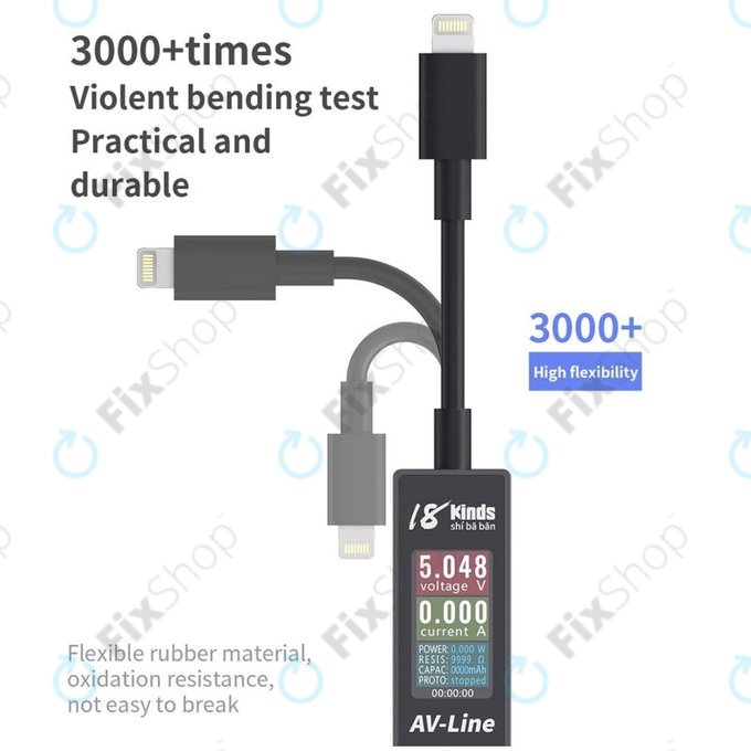 AV-Line - Câble de chargement à détection intelligente (USB-C - USB-C)