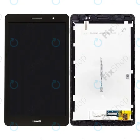 Huawei MediaPad T3 8.0 KOB-W09, KOB-L09 - Écran LCD + Écran tactile + Cadre (Gris sidéral) - 02351JJF, 02351JJG