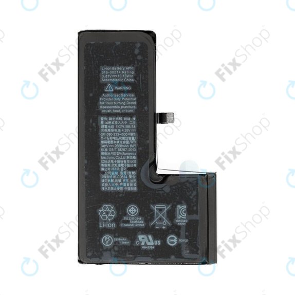 Batterie pour iPhone XS, 2658mAh