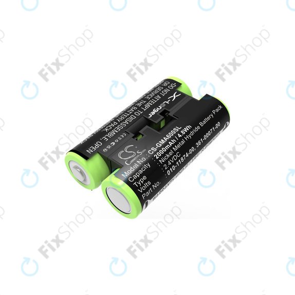 Batterie pour Garmin Oregon 600, 650, Astro 320, 430 Striker 4, 2000mAh, Ni-MH, 2.4V, 010-11874-00, HQ