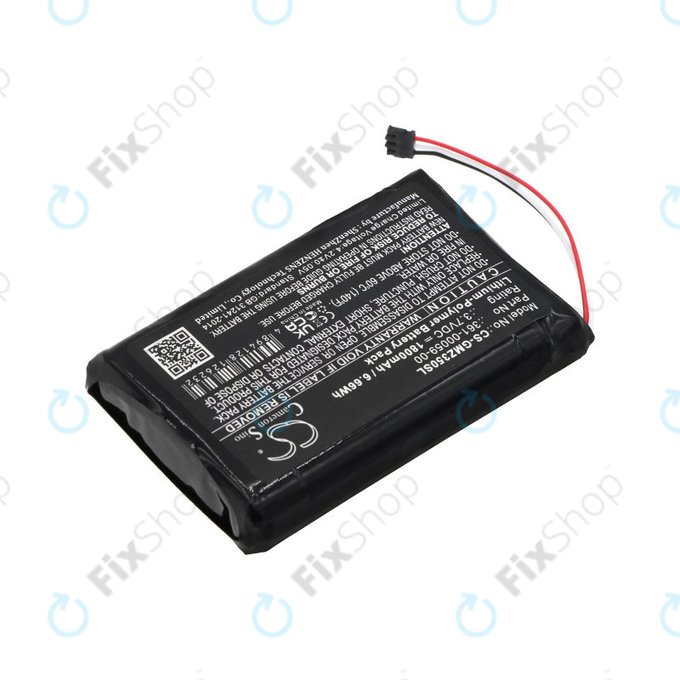 Batterie pour Garmin Zumo 340LM, 350LM, 390LM, 1800mAh, Li-Pol, 3.7V, 361-00059-00, HQ
