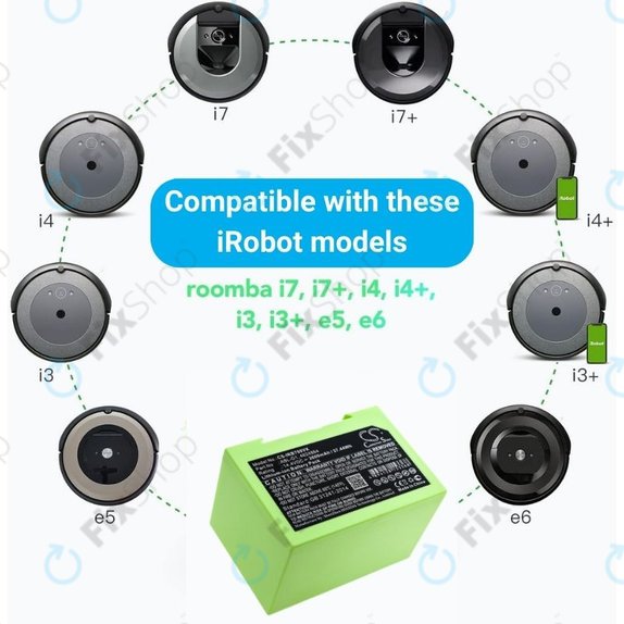 iRobot Roomba e-series, i-series - Batterie ABL-D1, 4624864, ABL-D2 2600mAh HQ