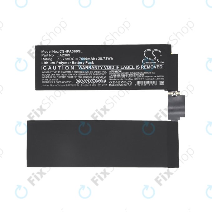 Apple iPad Pro 11.0 (3rd Gen 2021) - Batterie A2369 7600mAh HQ