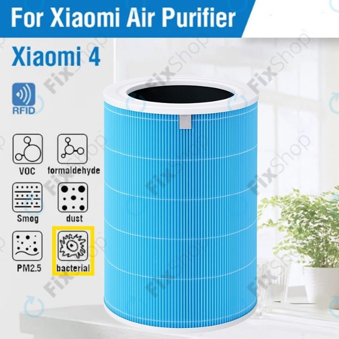 Xiaomi Mi Mijia Air Purifier 4 - Filtre HEPA (Antibactérien) (Bleu)