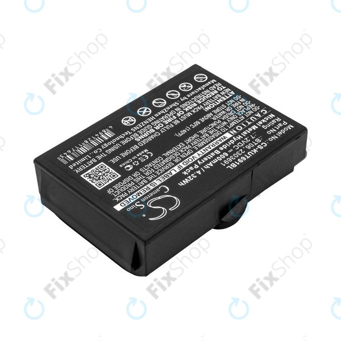 Batterie pour Ikusi TM60, 61, 62, 600mAh, Ni-MH, 7.2V, BT06, HQ