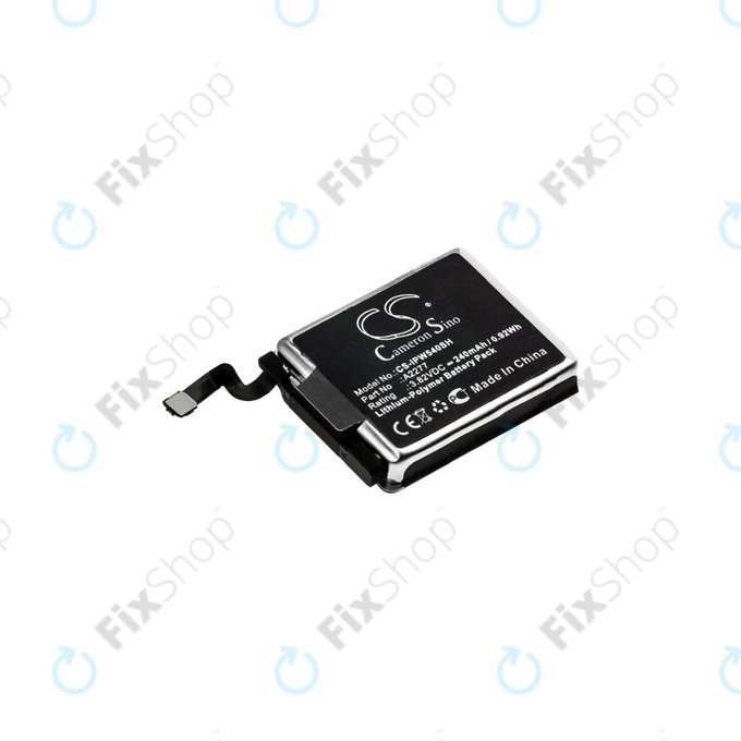 Batterie pour Apple Watch 5 40 mm, 240mAh, Li-Pol, 3.82 V, A2277, HQ