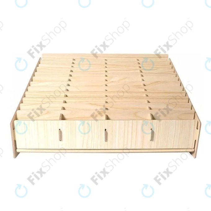 Boîte de rangement pour 48 téléphones portables pour atelier (en bois)