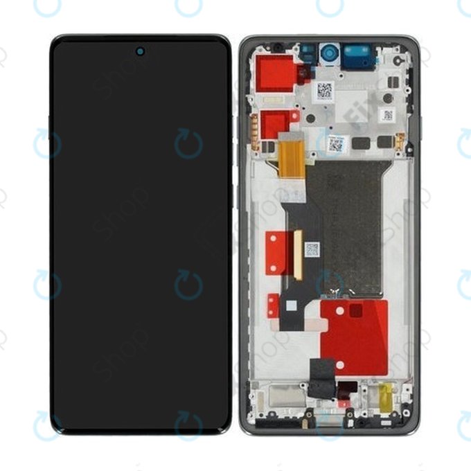 Motorola Edge 60 Pro - Écran LCD + Écran tactile + Cadre (Shadow) - 5D68C30045 Genuine Service Pack