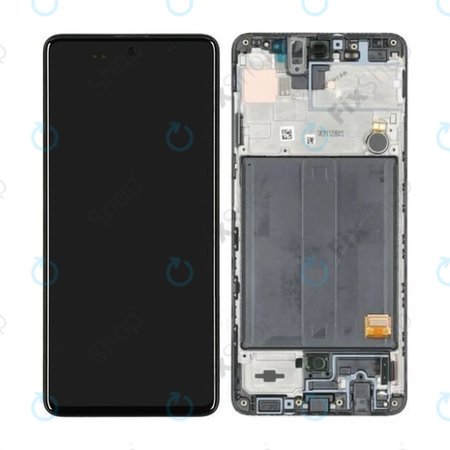 Samsung Galaxy A51 A515F - Écran LCD + Tactile + Cadre (Prism Crush Noir) - GH82-21669A, GH82-21680A, GH82-22083A, GH82-22084A Genuine Service Pack