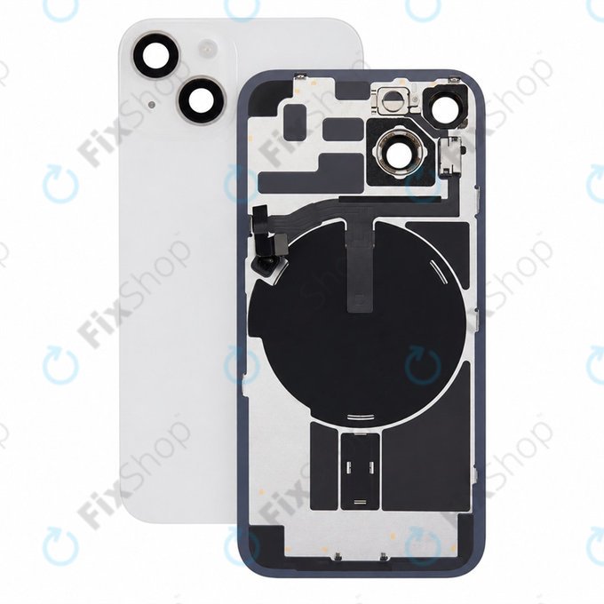 Verre de coque arrière pour iPhone 14, Starlight, Pulled A