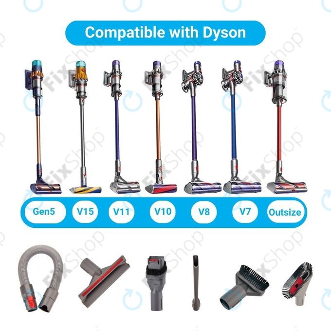 Dyson V-series, Outsize, V15 - Ensemble d'accessoires 6 pieces