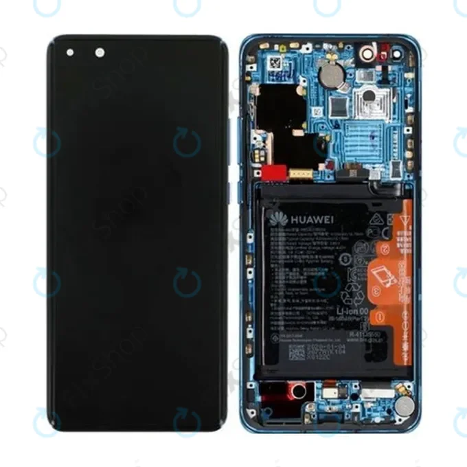 Huawei P40 Pro - Écran LCD + Écran tactile + Cadre + Batterie (Bleu Deep Sea) - 02353PJJ