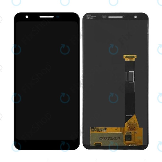 Google Pixel 3a - Écran LCD + Écran tactile (Juste noir) - 20GS4BW0001 Genuine Service Pack