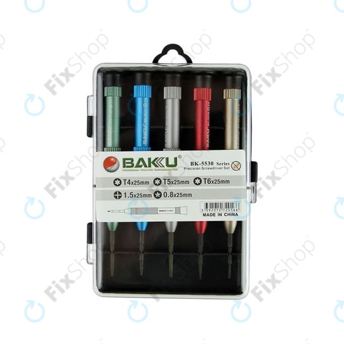 Baku BK-5530 - Jeu de tournevis pour ordinateurs portables (5pcs)
