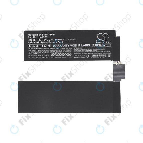 Apple iPad Pro 11.0 (3rd Gen 2021) - Batterie A2369 7600mAh HQ