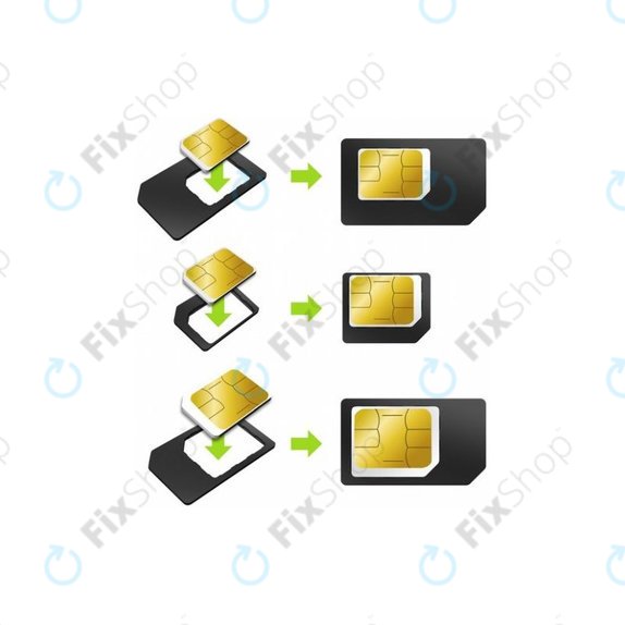 Adaptateur SIM 3en1 (NanoSIM, MicroSIM, MiniSIM) + Ouvre-prise SIM