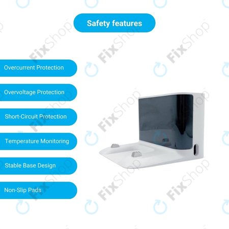 Xiaomi Roborock S5, S5 Max, S6 Pure, S6 MaxV, S7, S7 MaxV, S8, Q7, Q7 Max - Station d'accueil (Blanc)